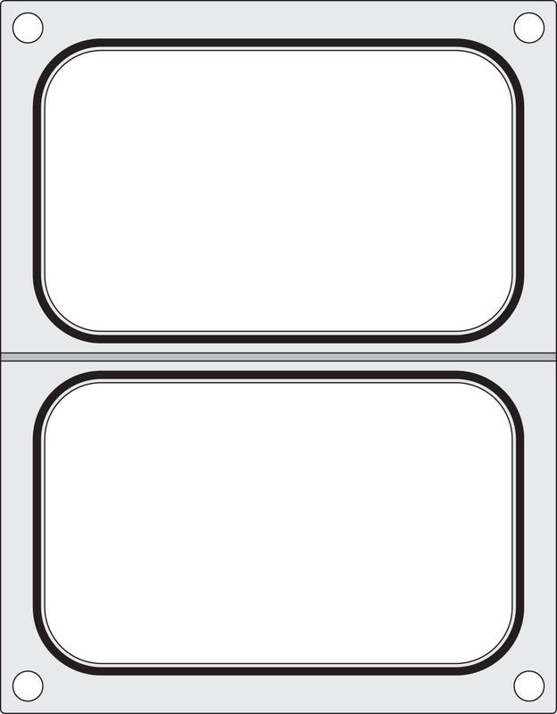 Padėklų užlydytuvo matrica HENDI 2x talpyklai 178x113mm