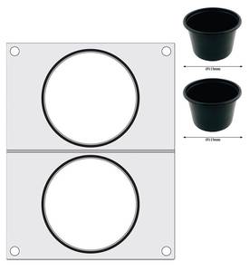 Rasiasuljentamatriisi HENDI 2x keittoastialle ø115mm