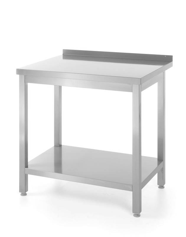 Sieninis stalas su lentyna – sukonstruotas gylis 600mm HENDI Profi Line 800x600x(A)850mm