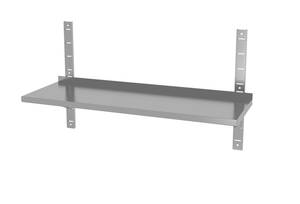 Seinähylly 1400x300x(K)600mm yksinkertainen säädettävä 2 kiinnikkeellä HENDI