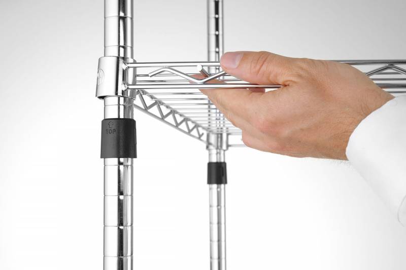 Storage rack with 5 shelves HENDI Chrome 910x455x(H)1830mm