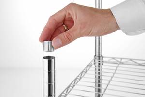 Storage rack with 5 shelves HENDI Chrome 910x455x(H)1830mm