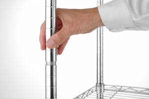 Storage rack with 5 shelves HENDI Chrome 910x455x(H)1830mm