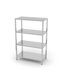 Uzglabāšanas plaukts ar 4 pilnām plauktnēm – skrūvējams HENDI Kitchen Line 1000x400x(H)1800mm