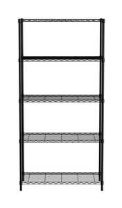 Shelf 910×455×1830mm 5-Tier HENDI Black