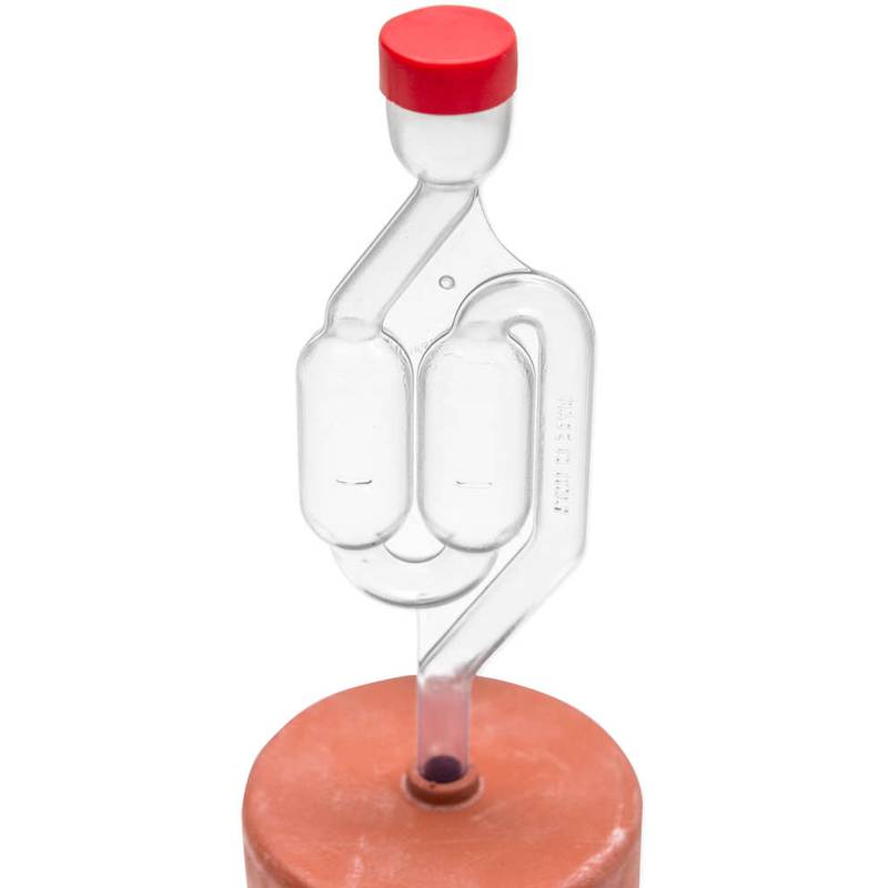 Airlock 2-bubble with rubber cap ∅35mm