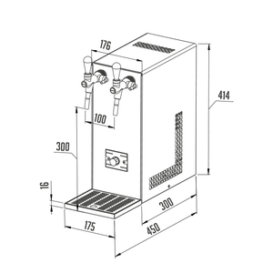Getränkekühler und Karbonisator Lindr SODA AS-45 25L/h