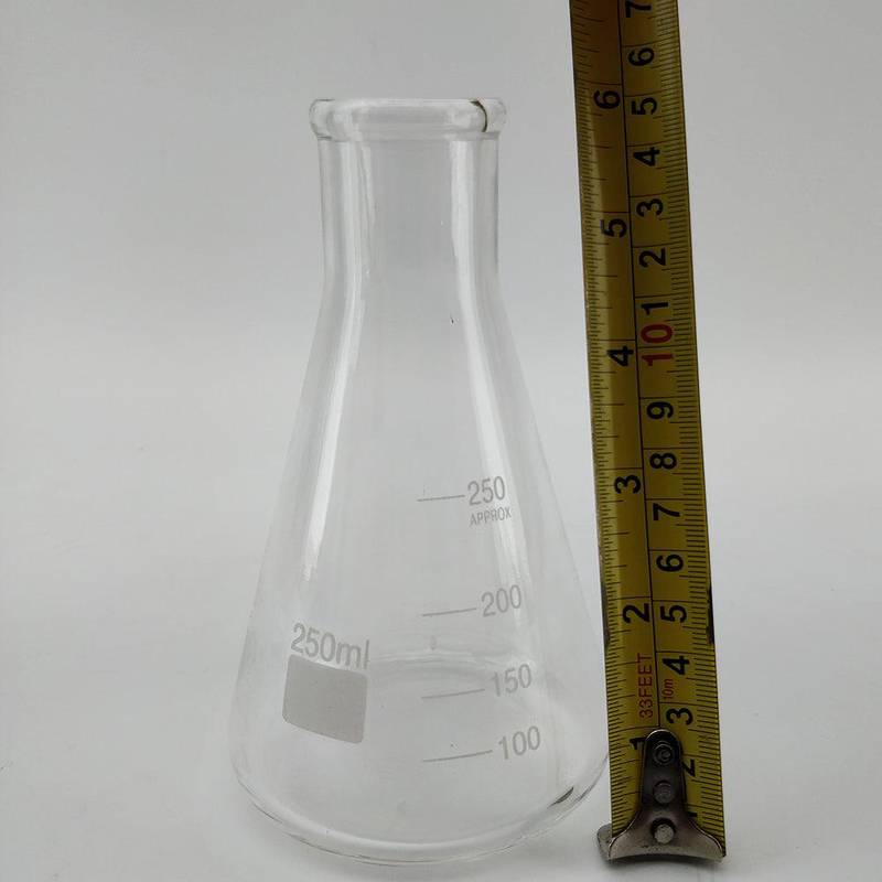 Erlenmeyerkolv 250ml borosilikatglas