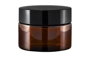 Brown glass jar 30ml with cap