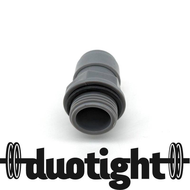 Liitin 8mm (5/16) x 3/8" DuoTight ulkokierre O-renkaalla