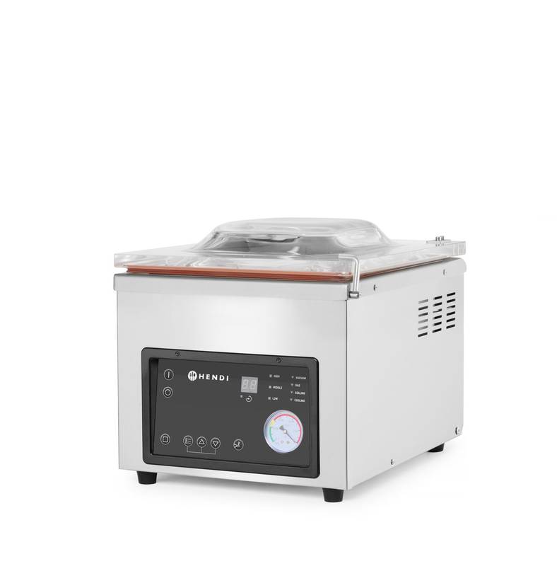 Vakuuminė kameros pakavimo mašina 330x480x(A)360mm Profi Line sandarinimo juosta 260mm 230V/370W HENDI