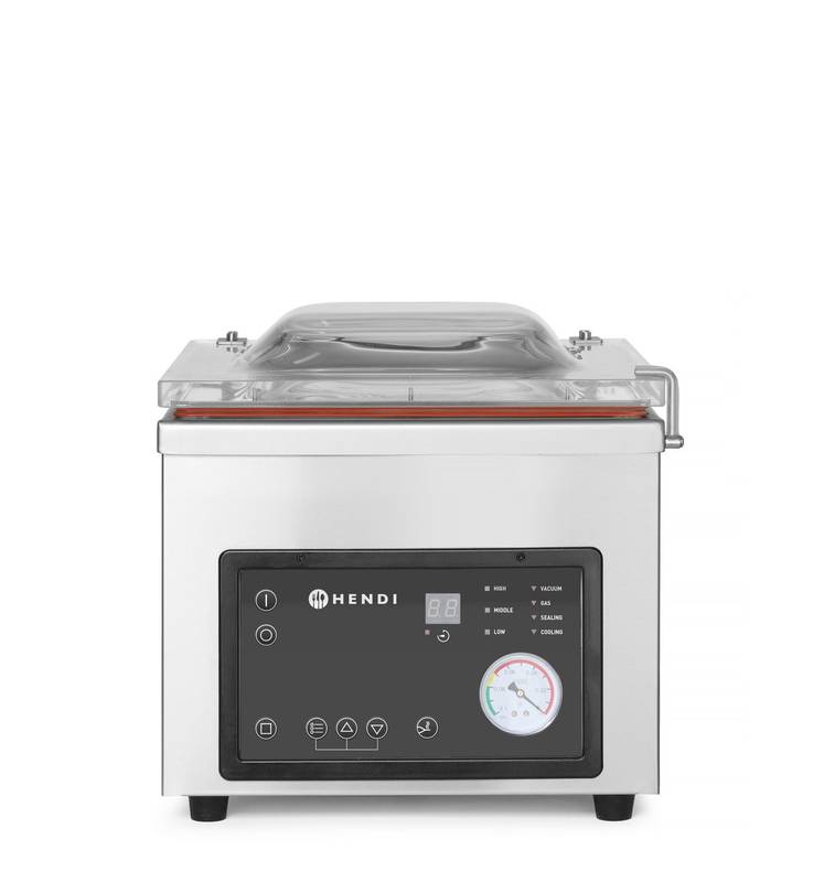 Vakuuminė kameros pakavimo mašina 330x480x(A)360mm Profi Line sandarinimo juosta 260mm 230V/370W HENDI