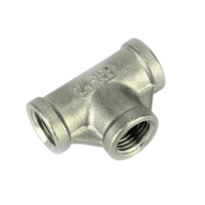 Trikojis 1/4" BSP lygus nerūdijantis plienas