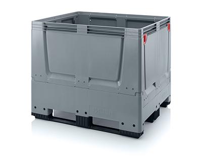 Konteiners ar atveramām malām 700L 120x100xh100cm