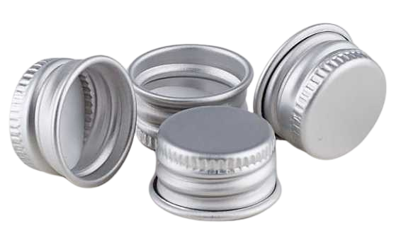Metal cap 18mm GL18 silver