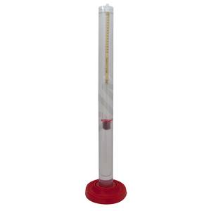 Hydrometer with 3 scales: density/sugar/alcohol