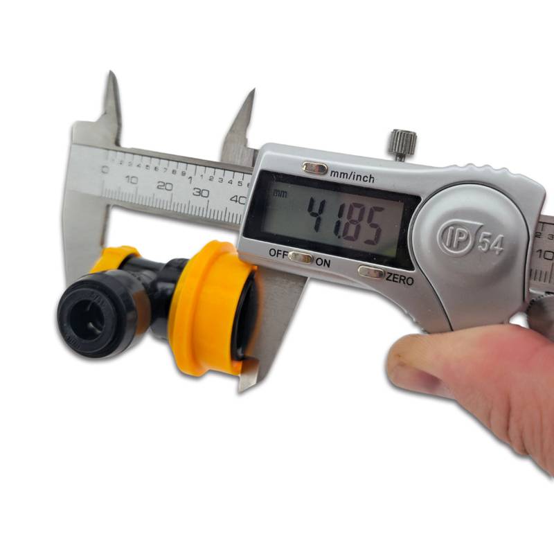 Palloliitäntä 8mm Duotight musta-keltainen neste