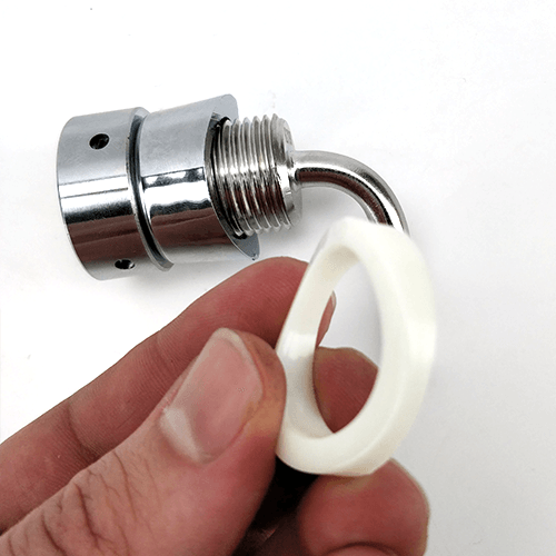 Kort skaft 6,5mm (1/4") NukaTap duotight-kompatibel rostfritt stål