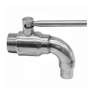 Ball valve 1" with long outlet stainless steel