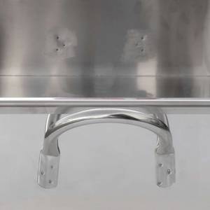 Pan 70x40 rectangular with handles stainless steel