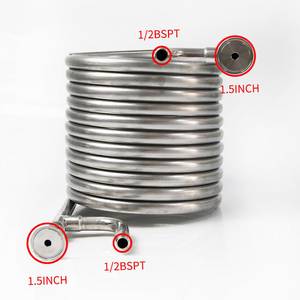 Jahutustoru Coolossus Gen2 1,5" TC virdeühendus 1/2" veeühendus vastuvoolu
