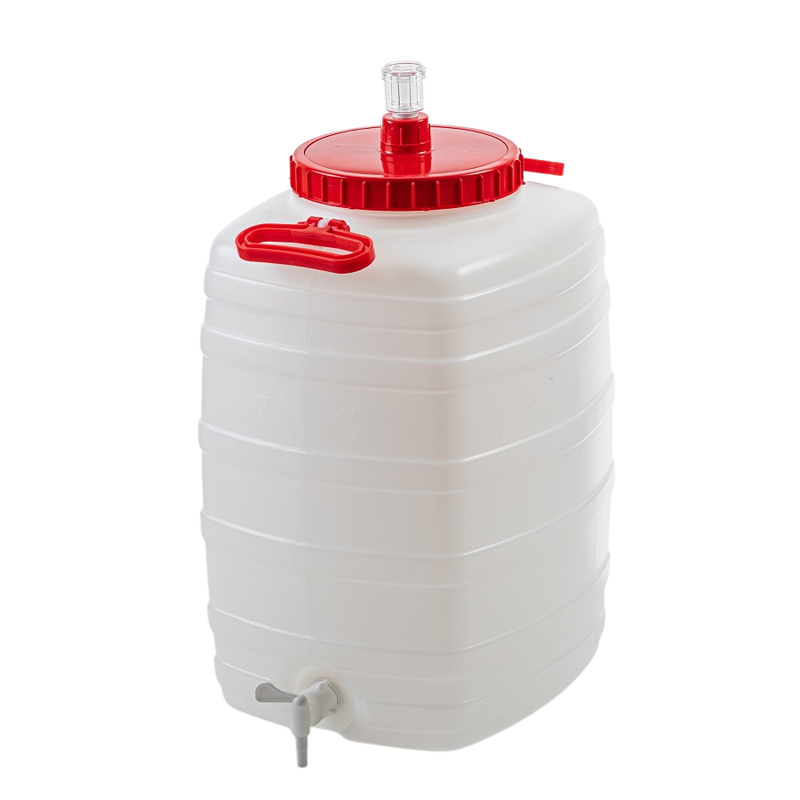 Plastikinis konteineris 100L su plastikiniu čiaupu daugkartinio naudojimo