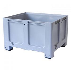 Laatikkohäkki Bigbox 680L harmaa 4 jalkaa 120x100x79cm