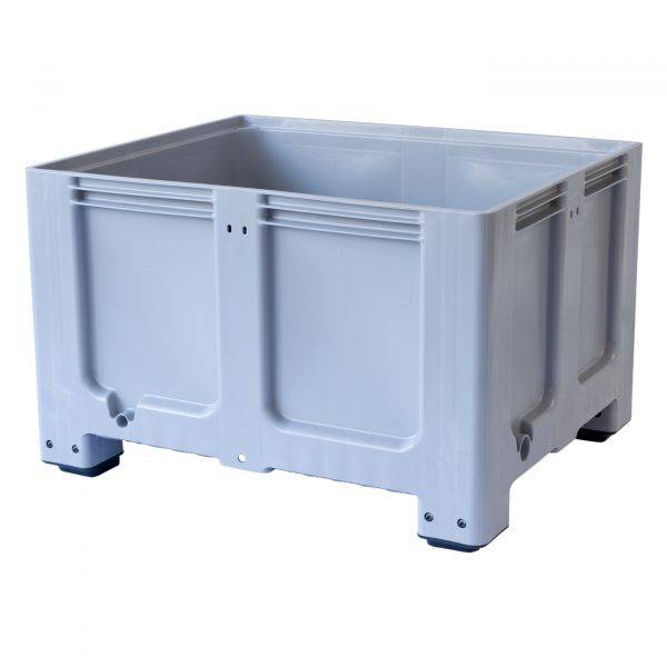 Laatikkohäkki Bigbox 680L harmaa 4 jalkaa 120x100x79cm