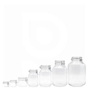 Ilmatiivis lasipurkki Fido 200ml – 6 kpl setti