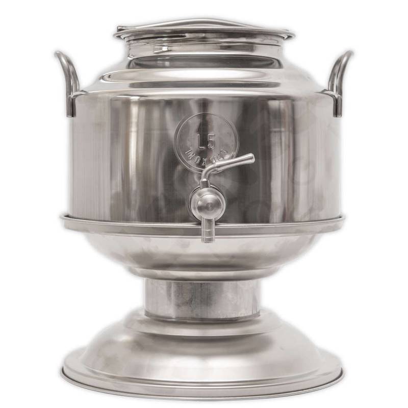 Drum 5L with grafted bottom stainless steel