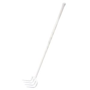 Weißer Lebensmittelrechen 130cm mit Stiel