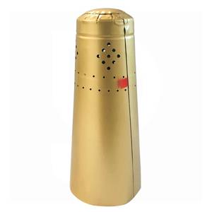 Aliuminio kapsulė auksinė Ø35/55x120mm 25vnt matinis auksas