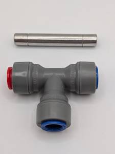 T-veida savienojums 9.5x9.5x9.5mm Duotight ātrais savienotājs ar termokabatas ievadi 3,5-4,5mm