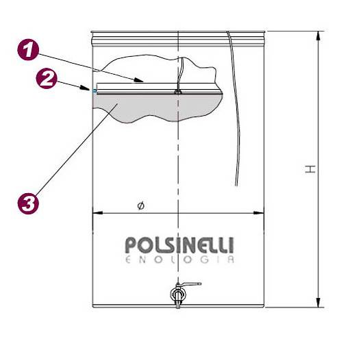 Talpa 35L su aliejaus plūduriuojančiu dangčiu nerūdijantis plienas