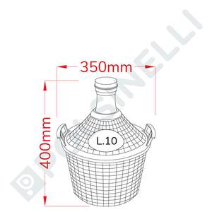 Lasipullo 10L korilla