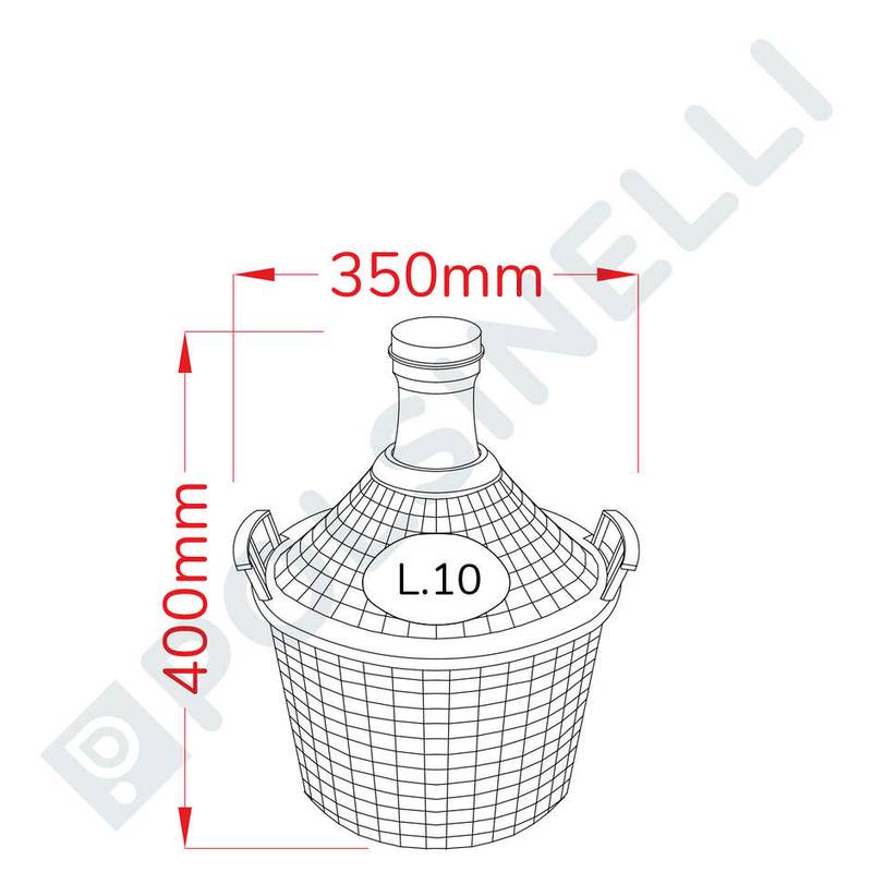 Lasipullo 10L korilla