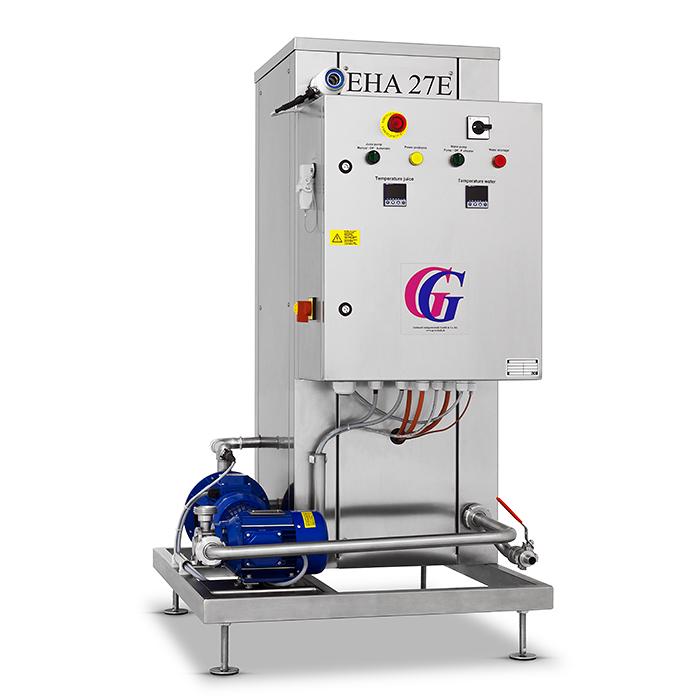 Pastörisator GG EHA27E 300l/h 27kW elektrisk med juicepump