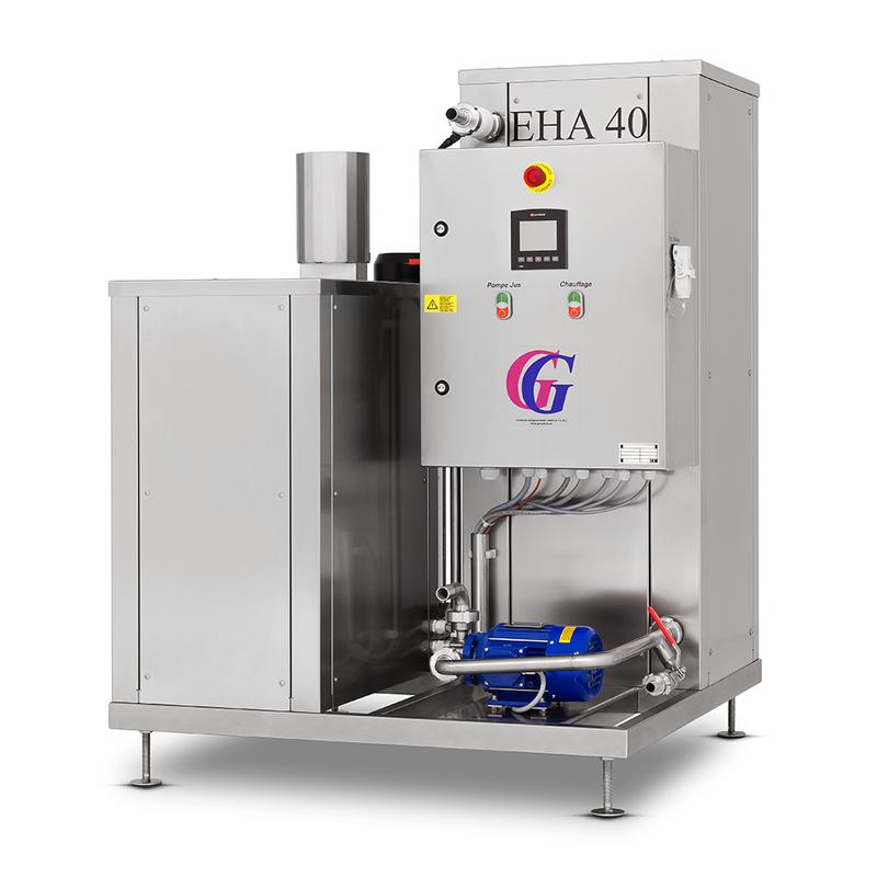 Pasterizators GG EHA40 400l/h ar gāzes degli