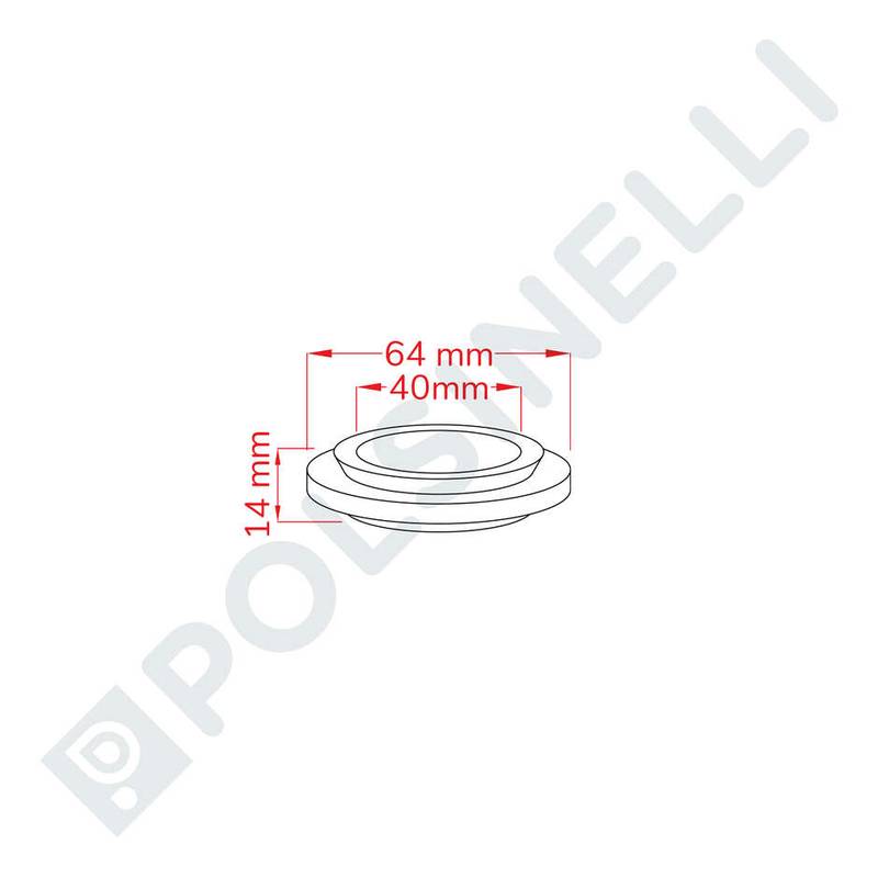Tarpinė GA Ø 40 Garolla EPDM