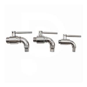 Ball valve 1" with long outlet stainless steel