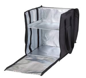 Insulated foldable backpack 78L Cambro with removable compartment black 355x380x(H)430mm
