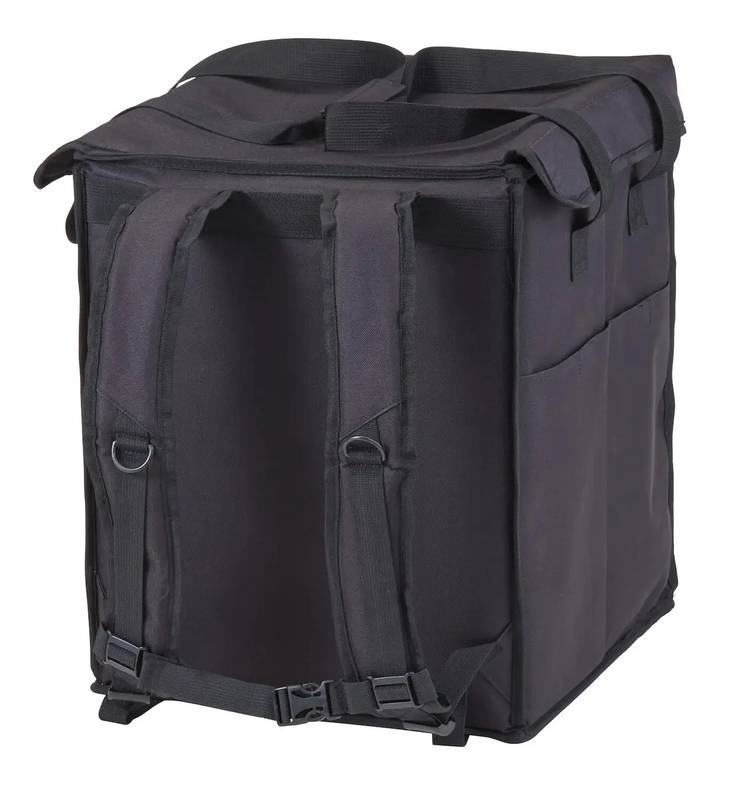 Insulated foldable backpack 78L Cambro with removable compartment black 355x380x(H)430mm