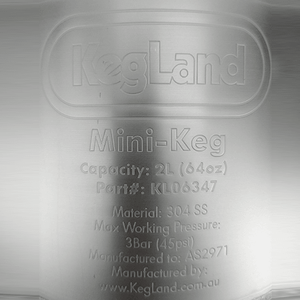 Minitynnyri 2L ruostumaton teräs