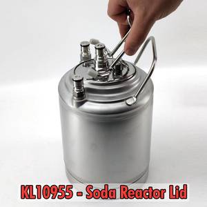 Säiliö 2L Ball Lock ruostumaton teräs