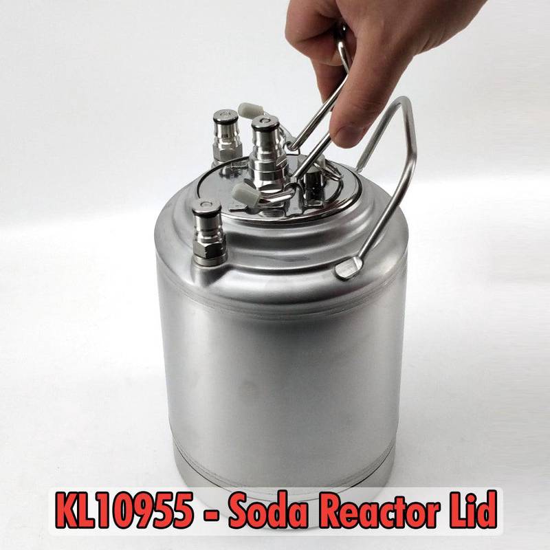 Säiliö 2L Ball Lock ruostumaton teräs