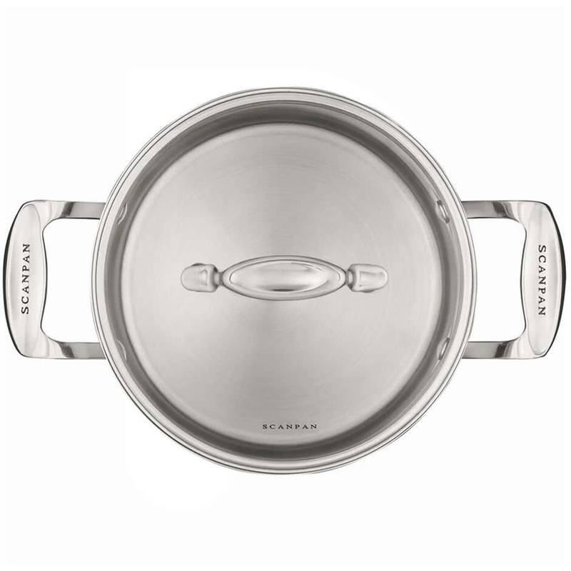 Puodas Ø20cm 3,2L Scanpan IMPACT su stikliniu dangčiu nerūdijantis plienas