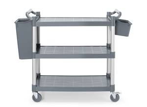 Teeninduskäru 1010x500x(H)960mm 3-riiuliga polüpropüleen suur AmerBox