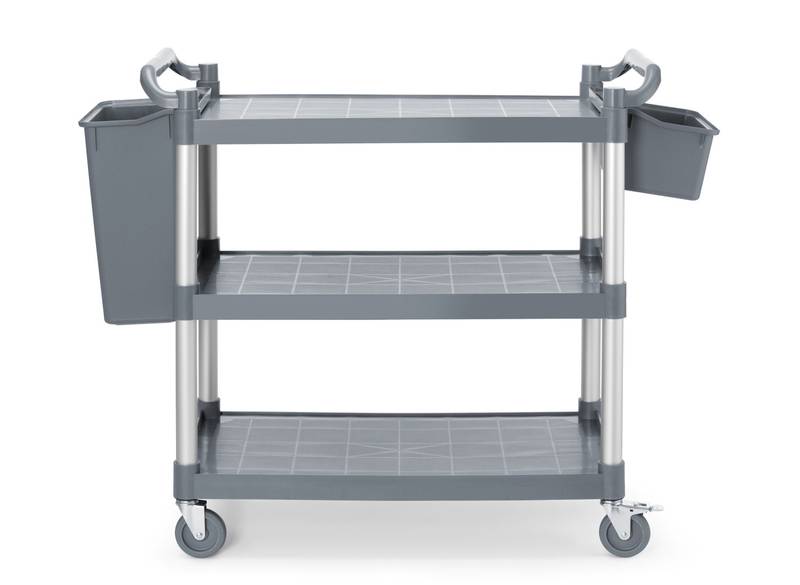 Teeninduskäru 1010x500x(H)960mm 3-riiuliga polüpropüleen suur AmerBox