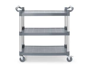 Teeninduskäru 1010x500x(H)960mm 3-riiuliga polüpropüleen suur AmerBox