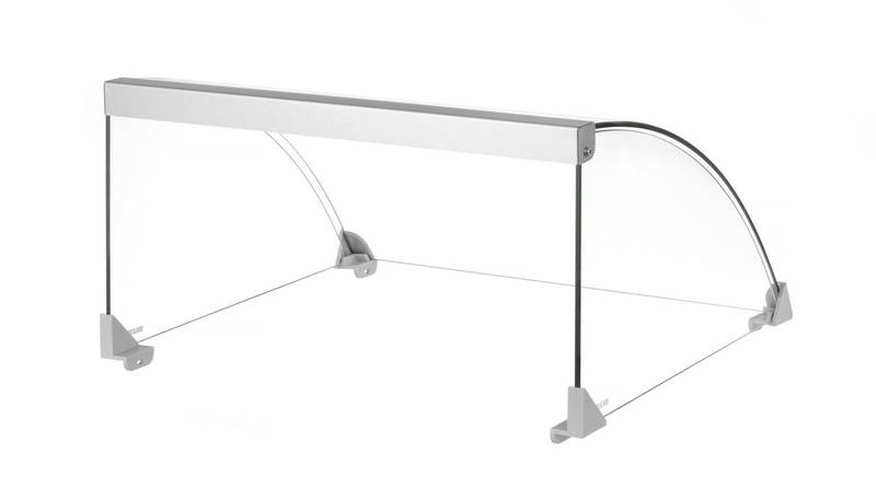 Klaaskaas vorstirullgrillile 9 HENDI (268605) 470x401x(H)250mm